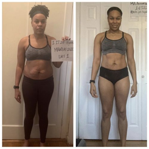 @keish_just_trynabefit one year progress - front